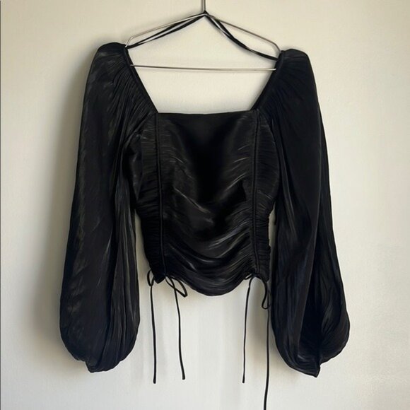 Line & Dot Peyton Blouse in Black - XS - Picture 4 of 8